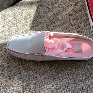 Lilly Pulitzer Driving Moccasins - White Nappa